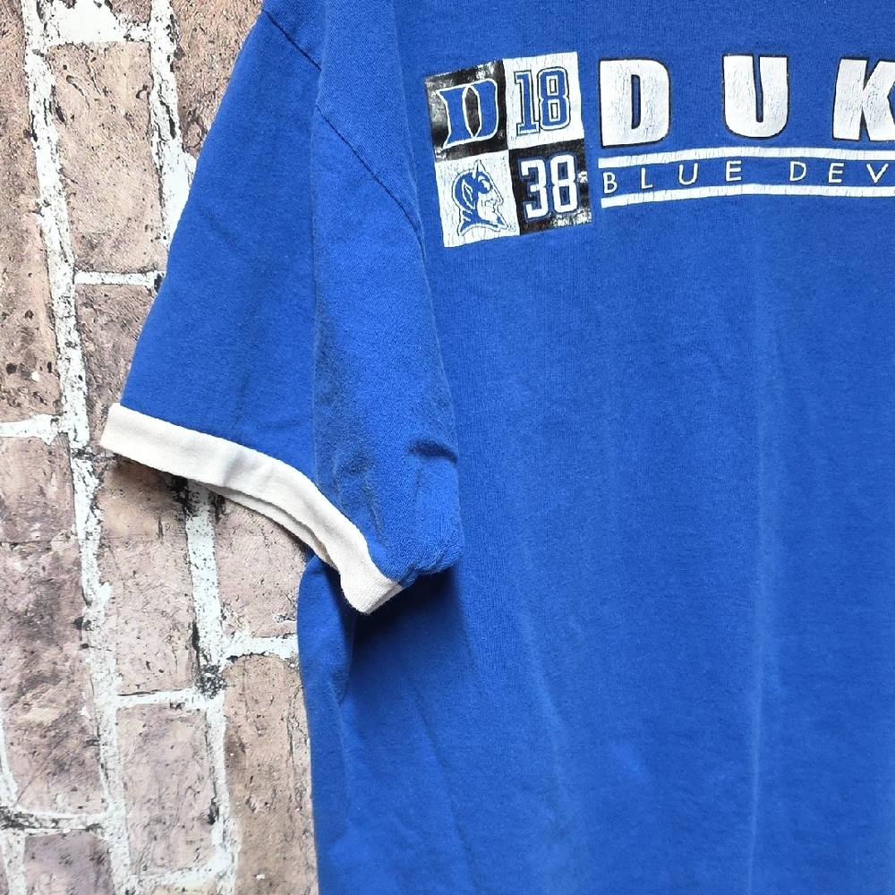 Vintage Foot Locker Duke Blue Devils Mens Womens Short Sleeve T-Shirt Retro 90s - Picture 3 of 11
